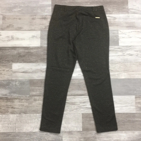 Michael Kors Metallic Geo Diamond Print Pants Sz 6‎ - Picture 5 of 8
